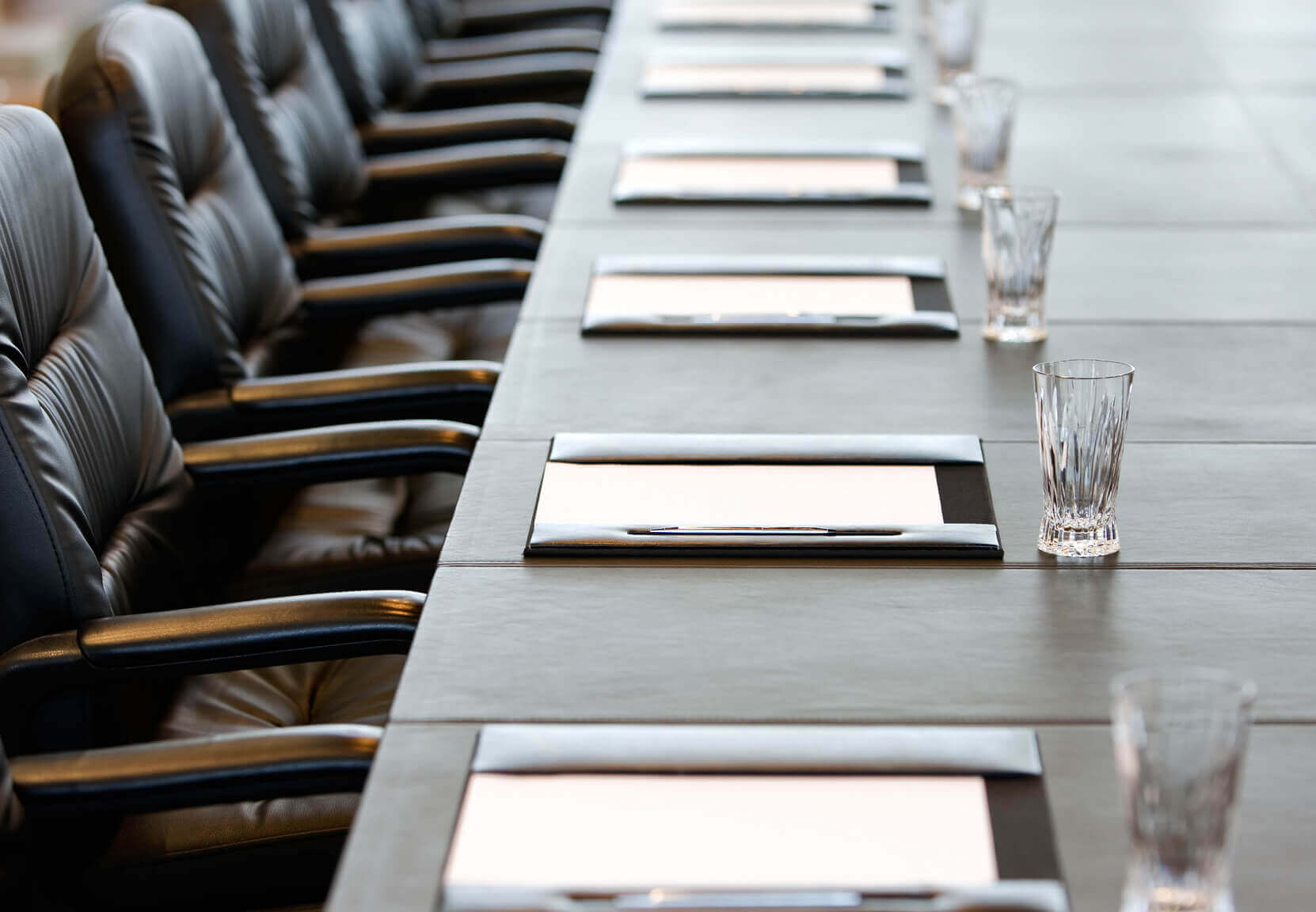 board room with chairs to be filled