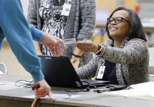 election officer at work