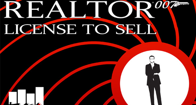 A gentleman in suit, with the words Realtor-007