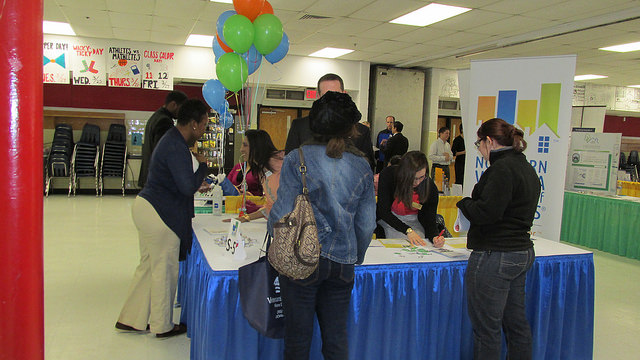 sponsor stand at an event