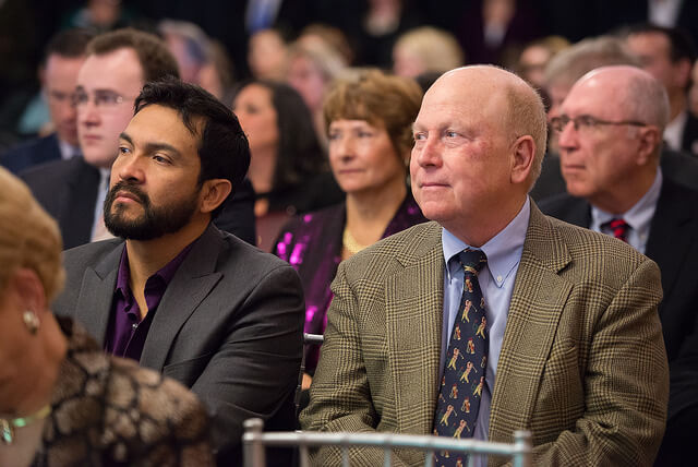 participants listening during an event