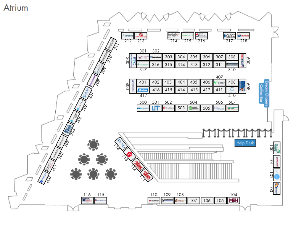 Current Exhibitor Map 8-5-25