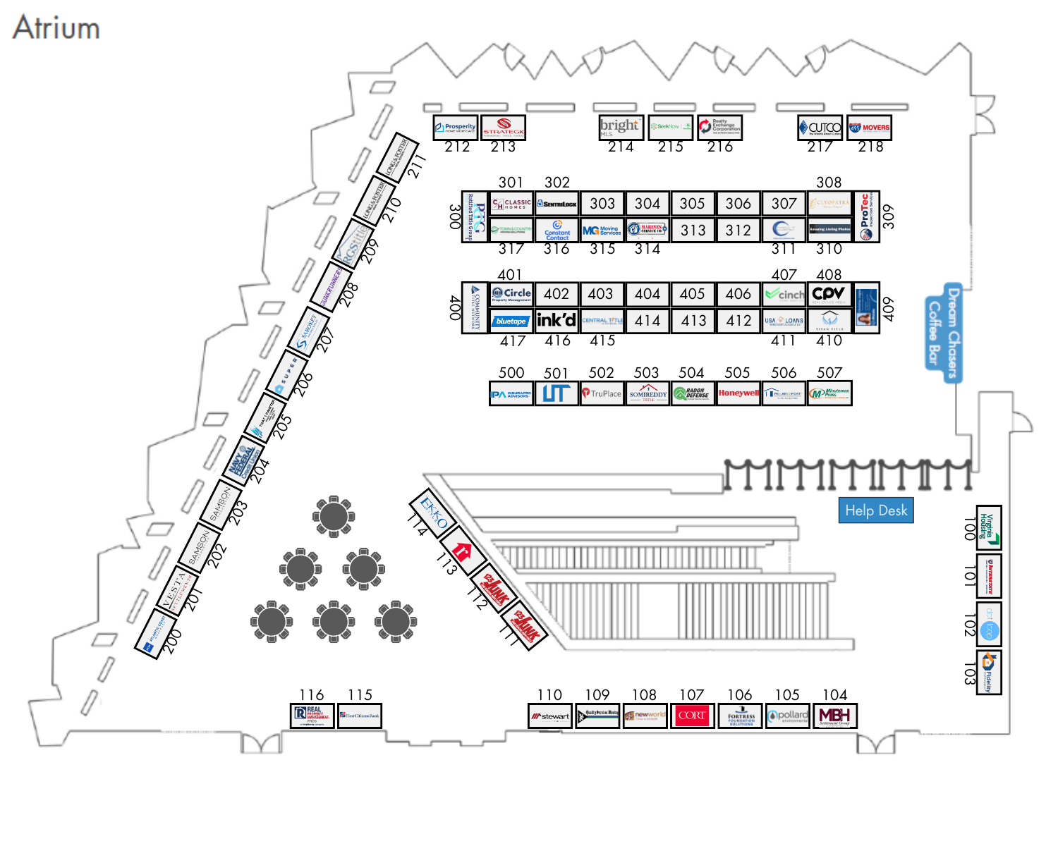 Current Exhibitor Map 9-22-25