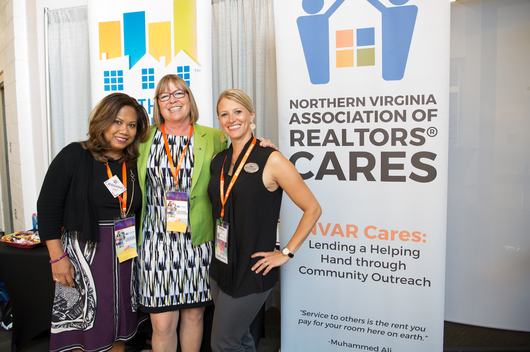 members smiling at convention