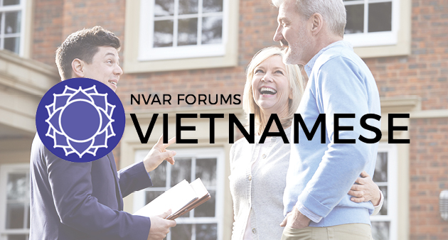 Vietnamese Forum logo over photo