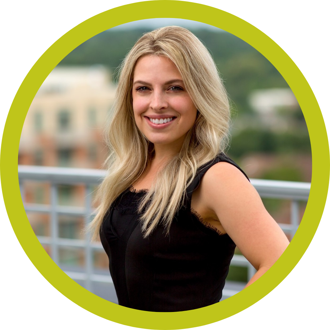 April Myers green circle