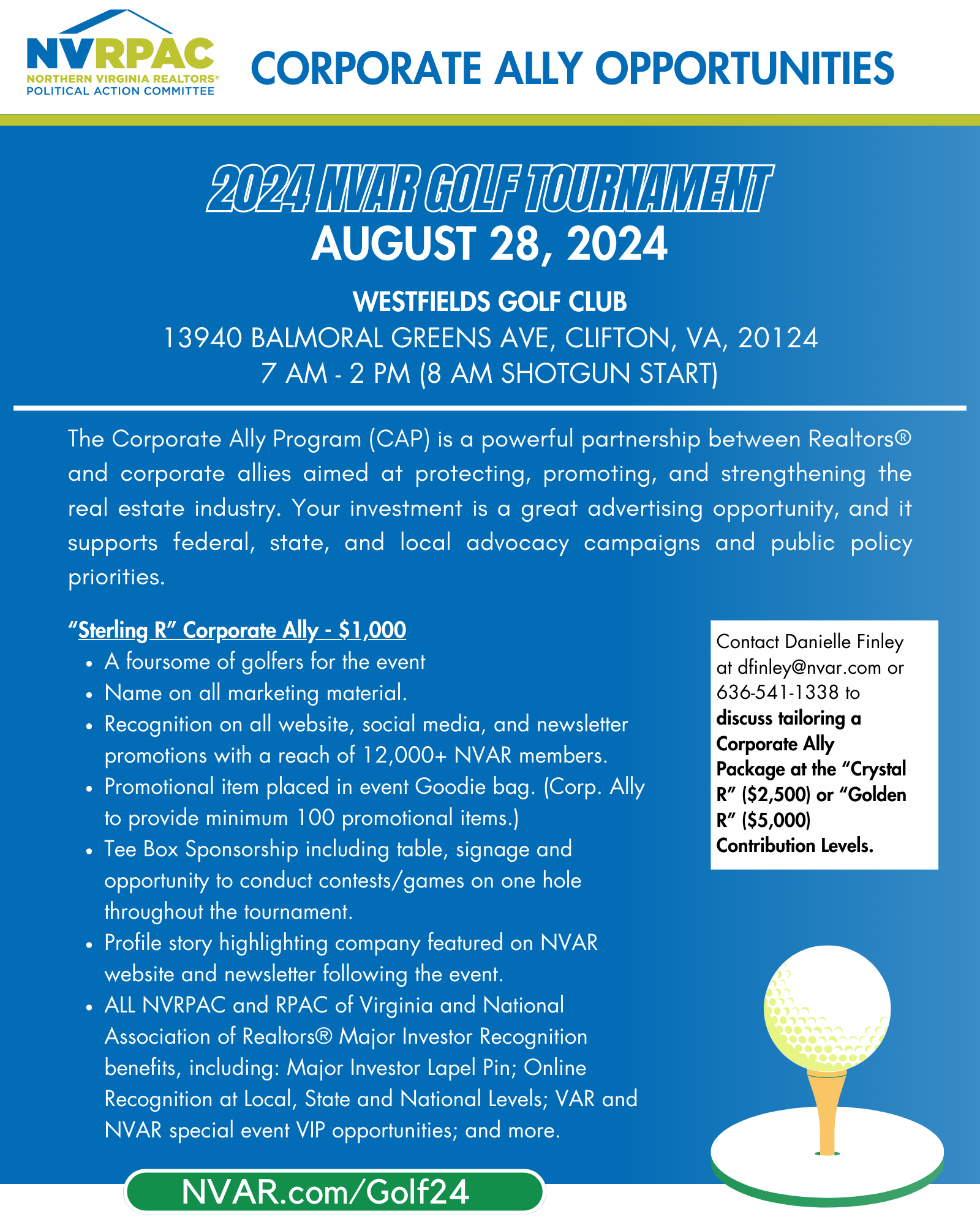 2024 NVAR Golf Tournament_ Corporate Ally Opportunities