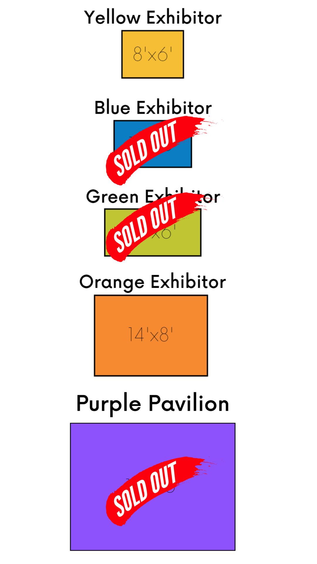 booth sizes
