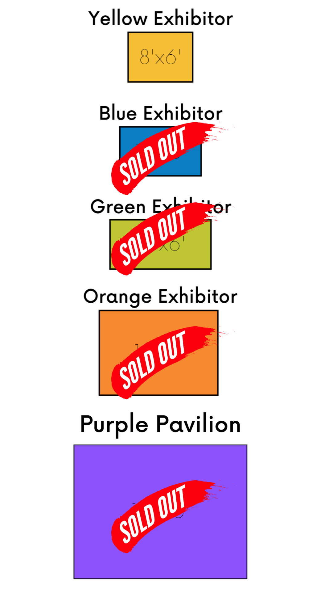 booth sizes