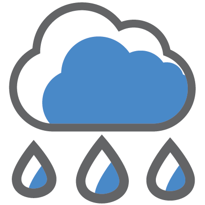 Icon of rain clouds