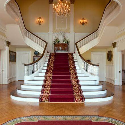 luxurious and well designed stairs in a home