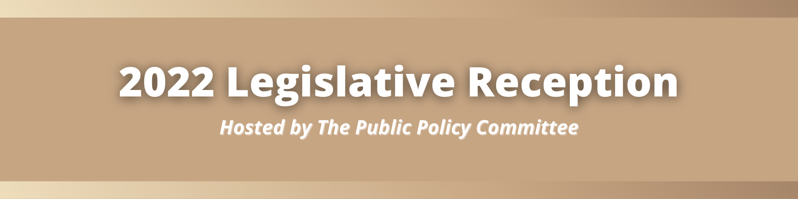 legislative reception banner