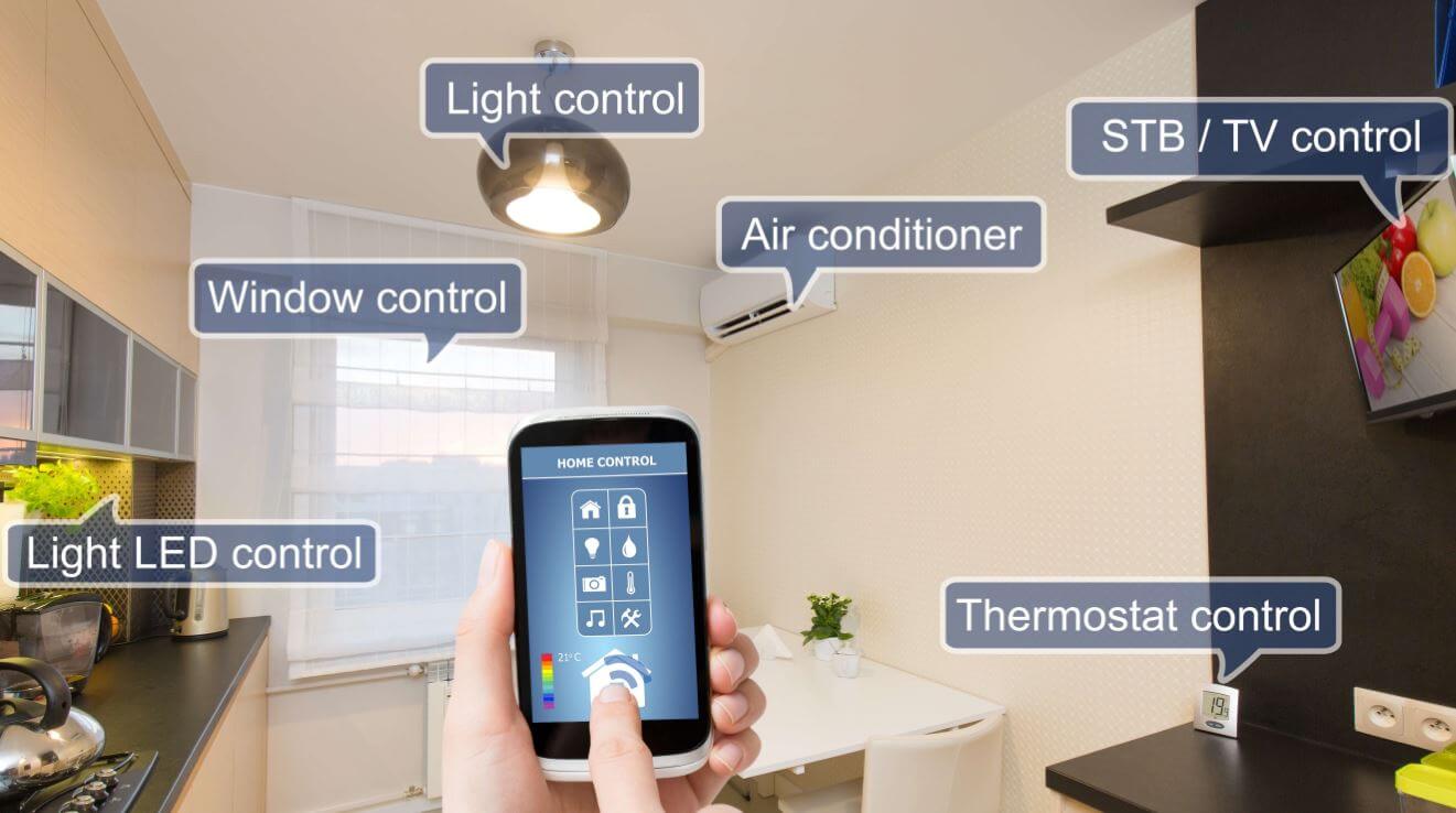 smart home app on a cellphone