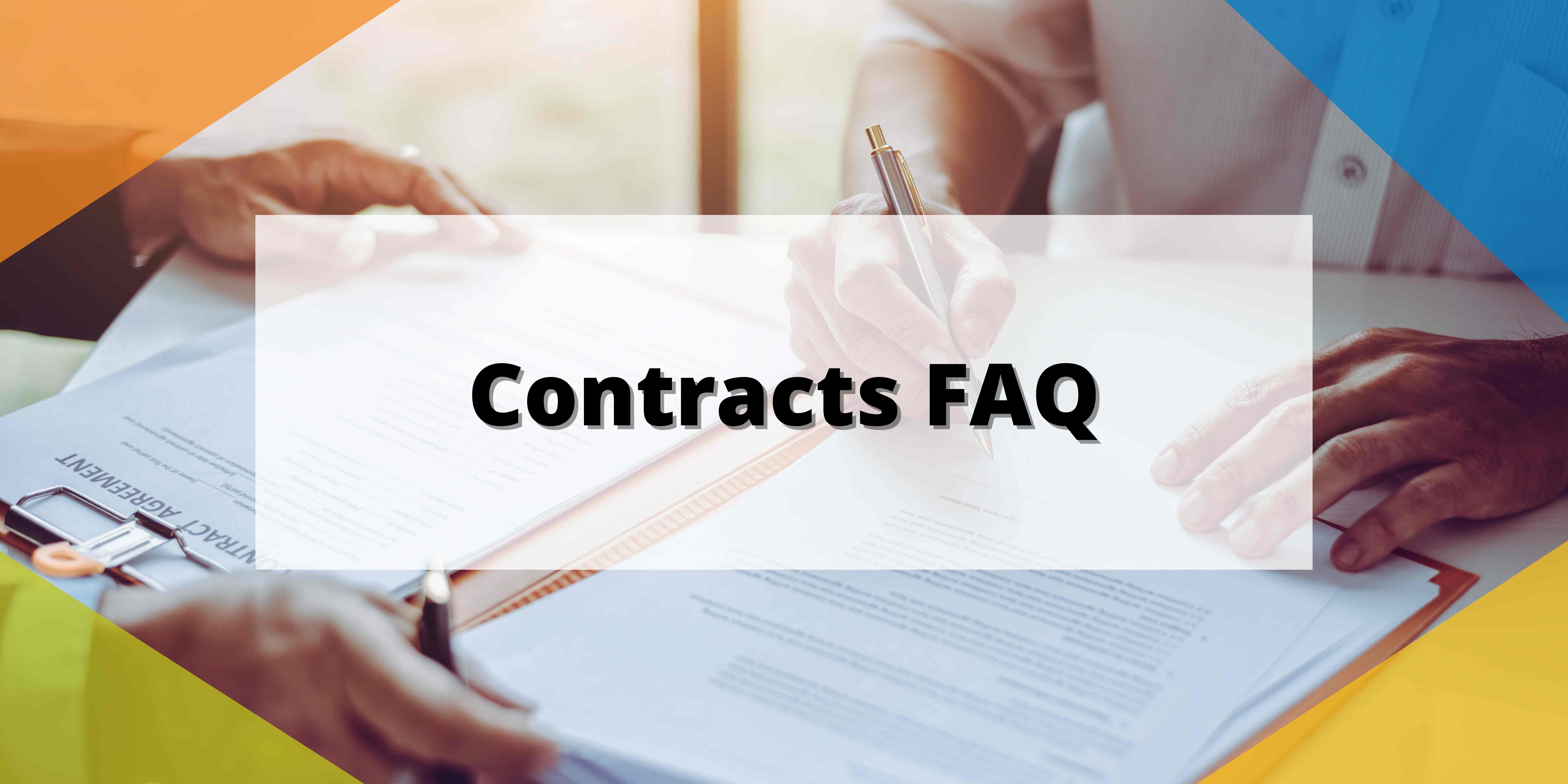 Contracts FAQ 