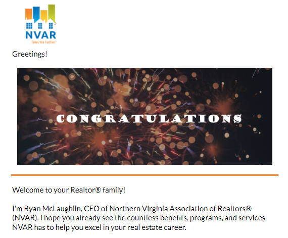 welcome email 1
