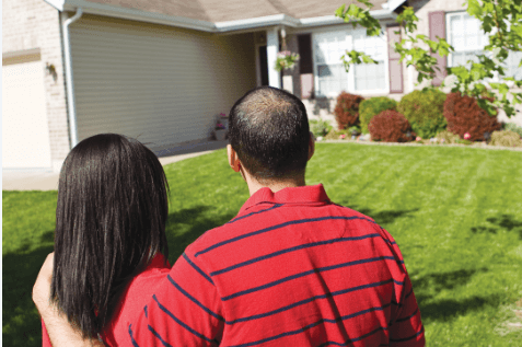 A couple looking at a home 