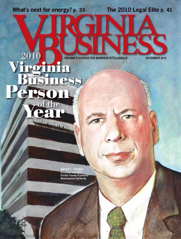 Virginia Business magazine cover page 