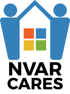nvar cares blue logo