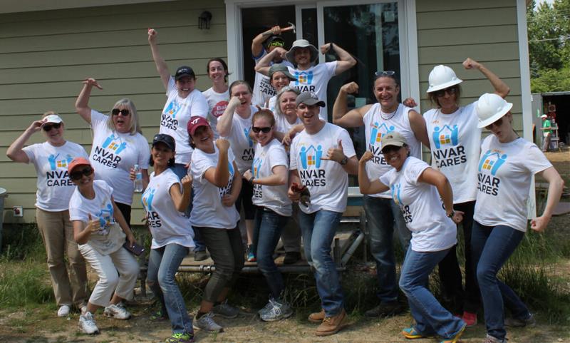 NVAR members during nvar cares committee build-day