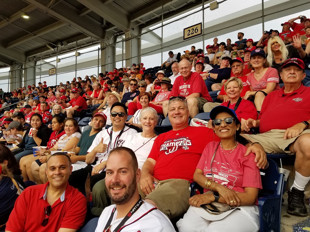 Members at Nats game for NVPRAC