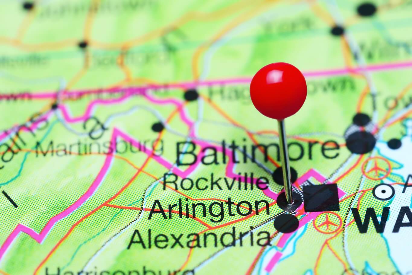 Arlington, Virginia map