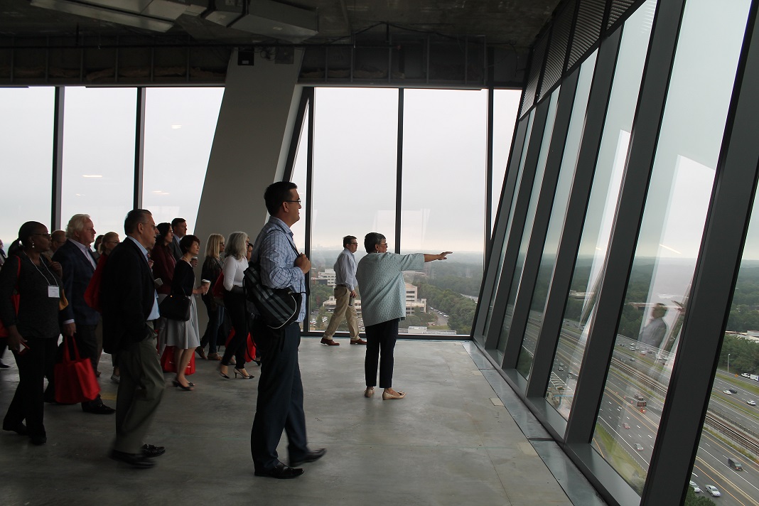 Maggie Parker takes attendees on a walking tour