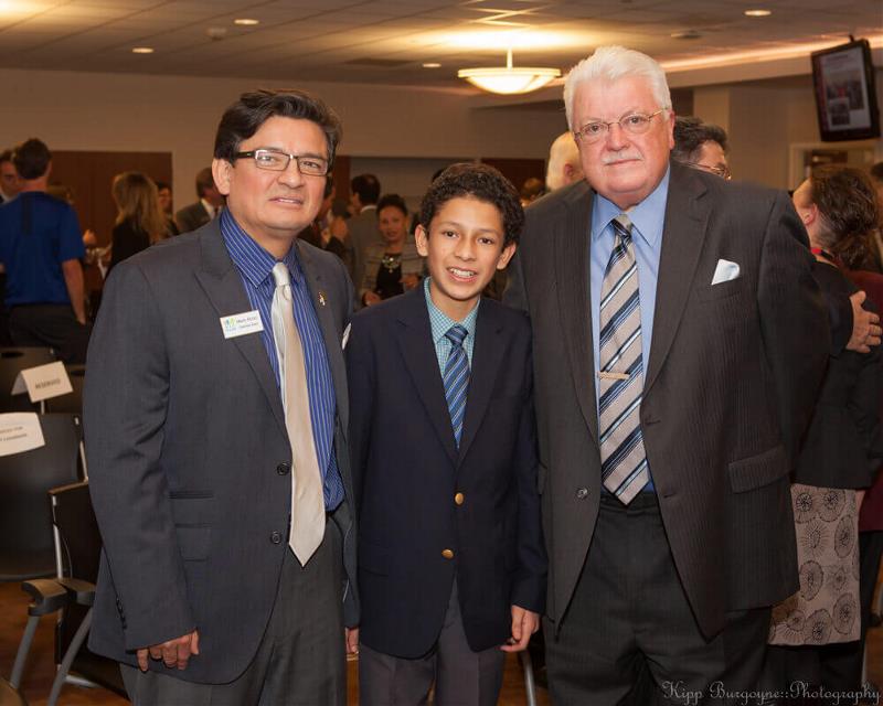 Mario Rubio and his son during the former's installation