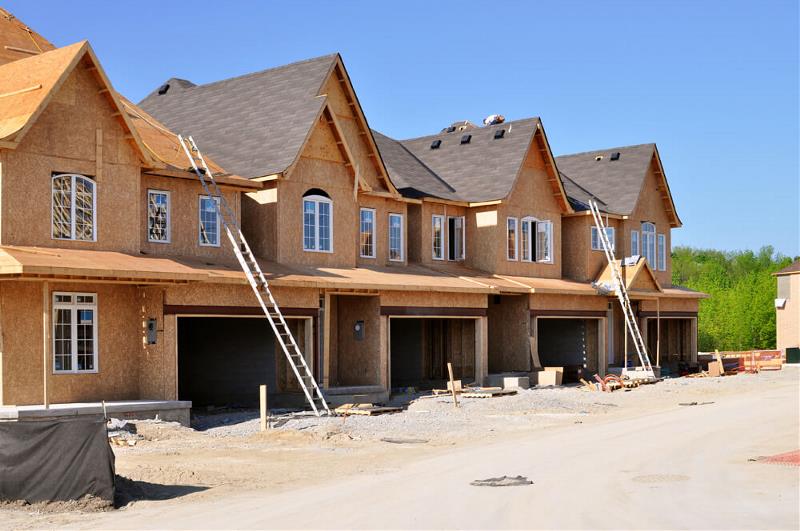 construction work on many homes