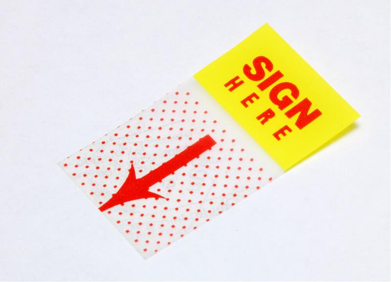 Sign here icon