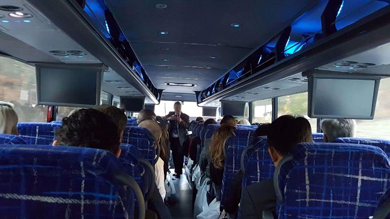 NVAR members in a bus, on their way to Richmond