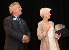 Ellie Wester recieves her 45-year award