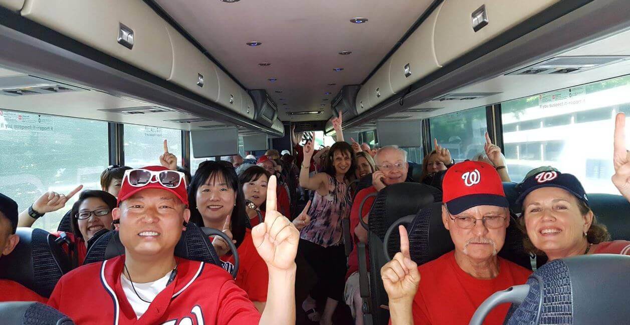 NV/RPAC Campaign Chair Moon Choi(left) inspires confidence among bus-riders