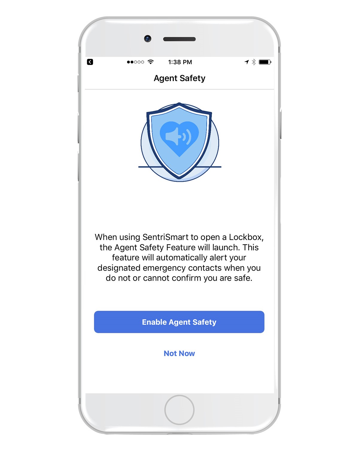 SentriLock agent safety feature