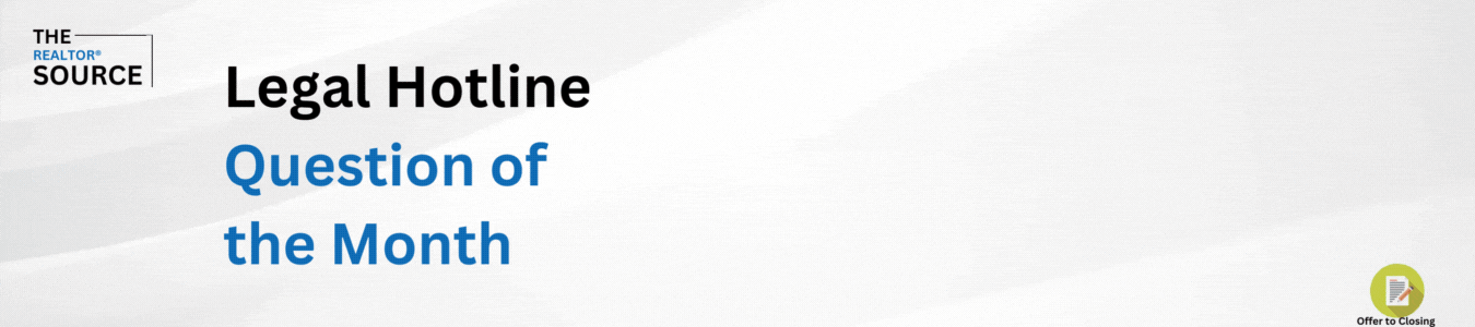 Legal Hotline Question of the Month - Image