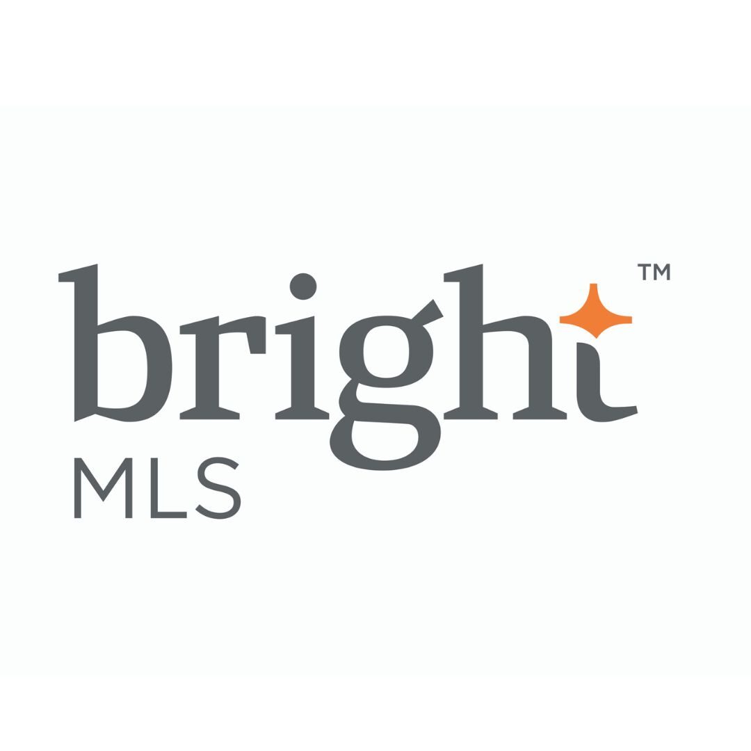 The image shows the Bright MLS logo with "bright" in dark gray and an orange star symbol. "MLS" is displayed below in smaller letters.