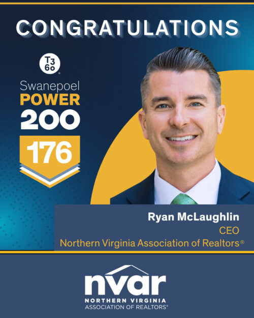 Ryan Rief Virginia NVAR CEO Ryan McLaughlin Recognized on the 2026 Swanepoel Power 200 ...