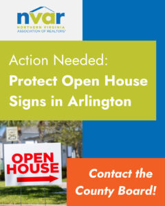 Action Needed: Protect Open House Signs in Arlington! Contact the County Board Today 